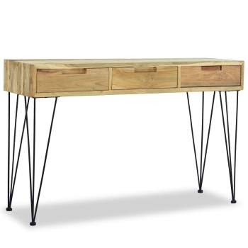  Konsolentisch 120 x 35 x 76 cm Teak Massiv