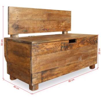  Sitzbank Massives Mahagoniholz 86x40x60 cm