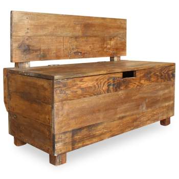  Sitzbank Massives Mahagoniholz 86x40x60 cm