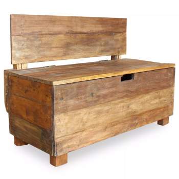  Sitzbank Massives Mahagoniholz 86x40x60 cm