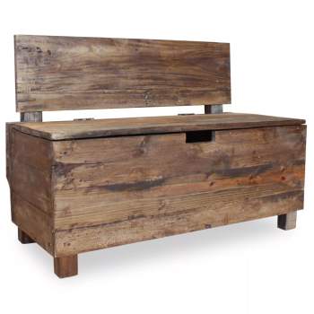  Sitzbank Massives Mahagoniholz 86x40x60 cm