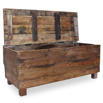  Sitzbank Massives Mahagoniholz 86x40x60 cm