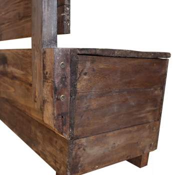  Sitzbank Massives Mahagoniholz 86x40x60 cm