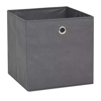  Aufbewahrungsboxen 4 Stk. Vliesstoff 32x32x32 cm Grau