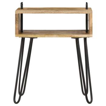  Nachttisch Massivholz Mango 40×34×47 cm