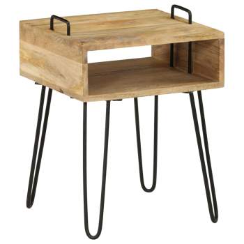  Nachttisch Massivholz Mango 40×34×47 cm