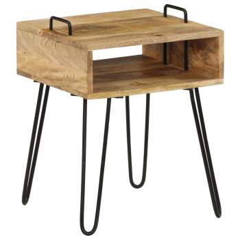  Nachttisch Massivholz Mango 40×34×47 cm