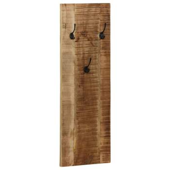  Wandgarderobe 2 Stk. Mangoholz Massiv 36x110x3 cm