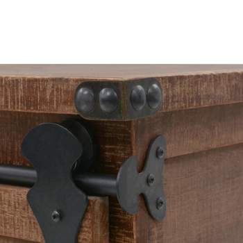  Sideboard Massivholz Tanne 64x33,5x75 cm Braun