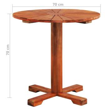  Bistrotisch 70x70 cm Massivholz Akazie