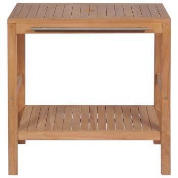 Preview:  Waschtischunterschrank Teakholz Massiv 74 x 45 x 75 cm