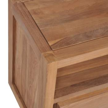  TV-Schrank Massivholz Teak Natur 120×30×40 cm