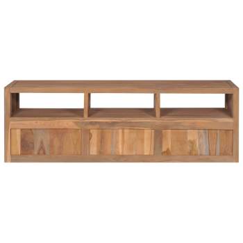  TV-Schrank Massivholz Teak Natur 120×30×40 cm