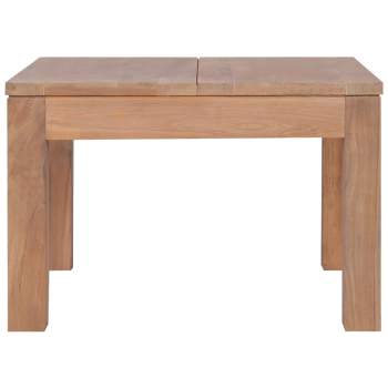  Couchtisch Massivholz Teak Natur 60x60x40 cm