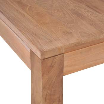  Couchtisch Massivholz Teak Natur 60x60x40 cm