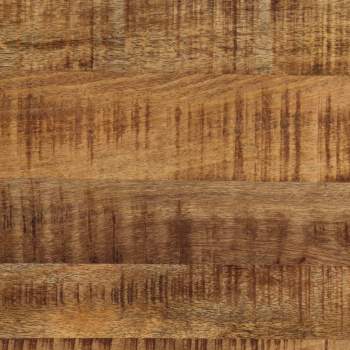  Esszimmertisch Raues Mango-Massivholz und Stahl 120 cm