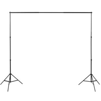  Fotostudio Set 3 Baumwolle-Hintergründe Rahmen verstellbar 3x3m