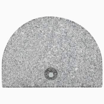  Sonnenschirmständer Granit 10 kg Gebogen Grau 