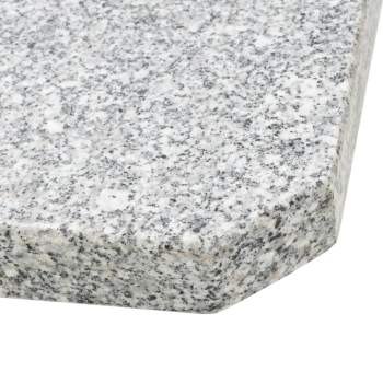  Sonnenschirm-Gewichtsplatte Granit 25 kg Quadratisch Grau