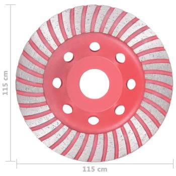  Diamantschleifscheibe mit Turbo 115 mm