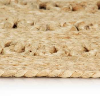  Teppich Handgefertigt Jute Geflochten 90 cm