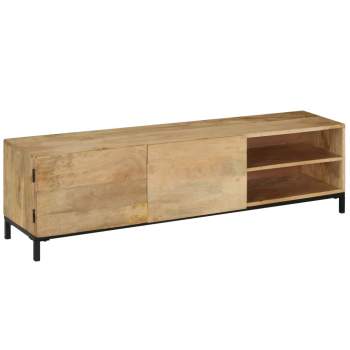  TV-Schrank 145x30x41 cm Massivholz Mango