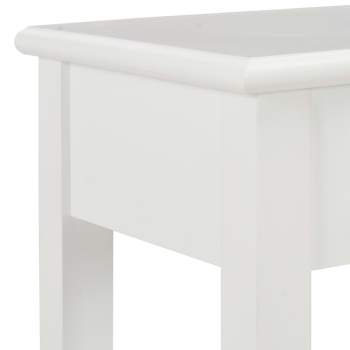  Konsolentisch Weiß 110 x 35 x 80 cm Holz