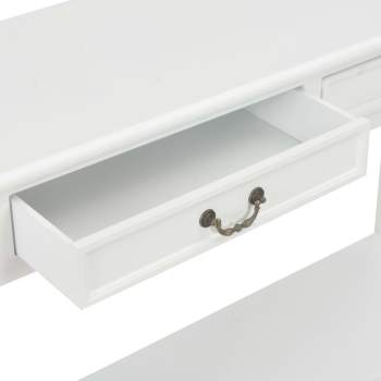  Konsolentisch Weiß 110 x 35 x 80 cm Holz