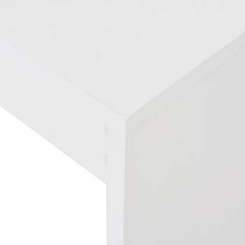  Bartisch mit Regal Weiß 110x50x103 cm