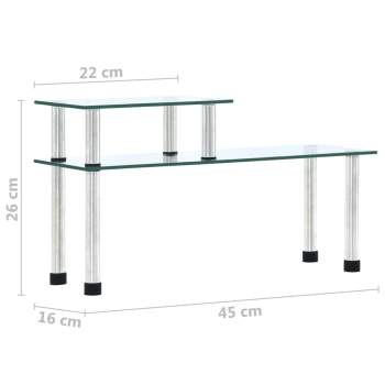 Preview:  Küchenregal Transparent 45×16×26 cm Hartglas