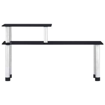 Preview:  Küchenregal Schwarz 45×16×26 cm Hartglas