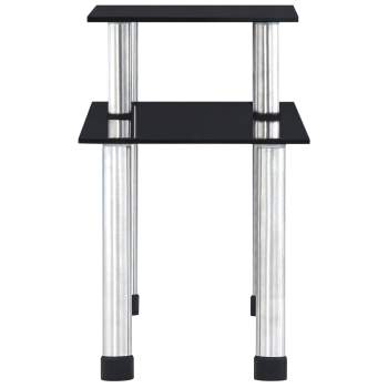  Küchenregal Schwarz 45×16×26 cm Hartglas