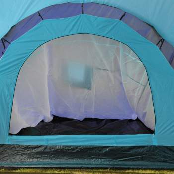  Campingzelt Stoff 9 Personen Dunkelblau und Blau