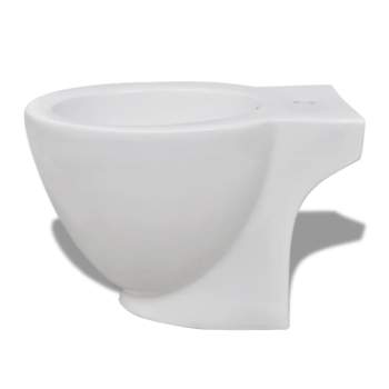  Toilette und Bidet Set Weiß Keramik