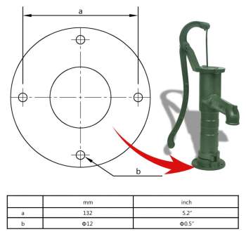  Handschwengelpumpe mit Ständer Gusseisen