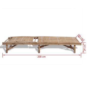  Sonnenliege Bambus
