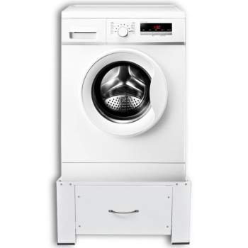  Waschmaschinen-Untergestell mit Schublade Weiß