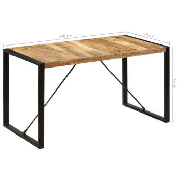  Esstisch 140x70x75 cm Massivholz Mango