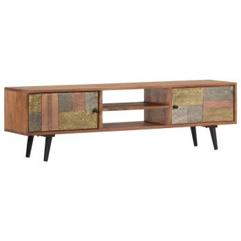  TV-Schrank 140×30×40 cm Massivholz Akazie