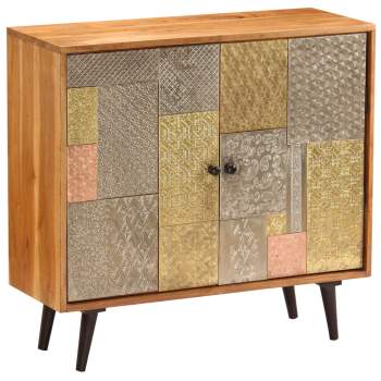  Sideboard 80x30x75 cm Massivholz Akazie