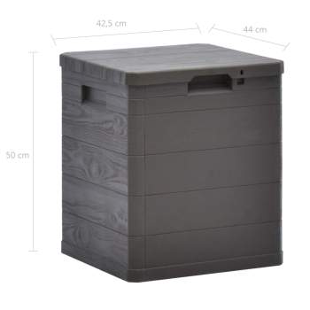  Garten-Aufbewahrungsbox 90 L Braun