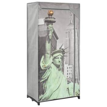  Kleiderschrank 75×45×160 cm New York Stoff