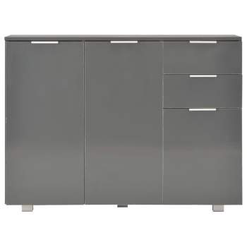  Sideboard Hochglanz-Grau 107x35x80,5 cm