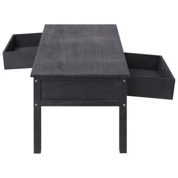  Couchtisch Schwarz 100×50×45 cm Holz