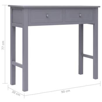  Konsolentisch Grau 90×30×77 cm Holz