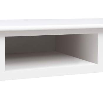  Schreibtisch Weiß 110×45×76 cm Holz