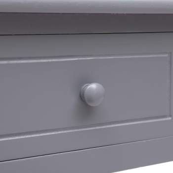  Schreibtisch Grau 110×45×76 cm Holz