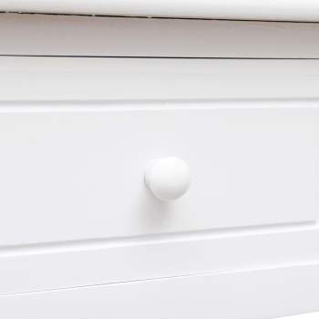  Schreibtisch Weiß 110×45×76 cm Holz