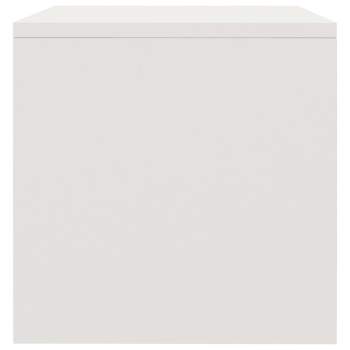  Nachttisch Hochglanz-Weiß 40x30x30 cm Holzwerkstoff