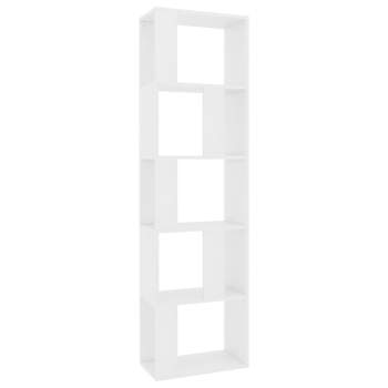  Bücherregal/Raumteiler Weiß 45x24x159 cm Holzwerkstoff